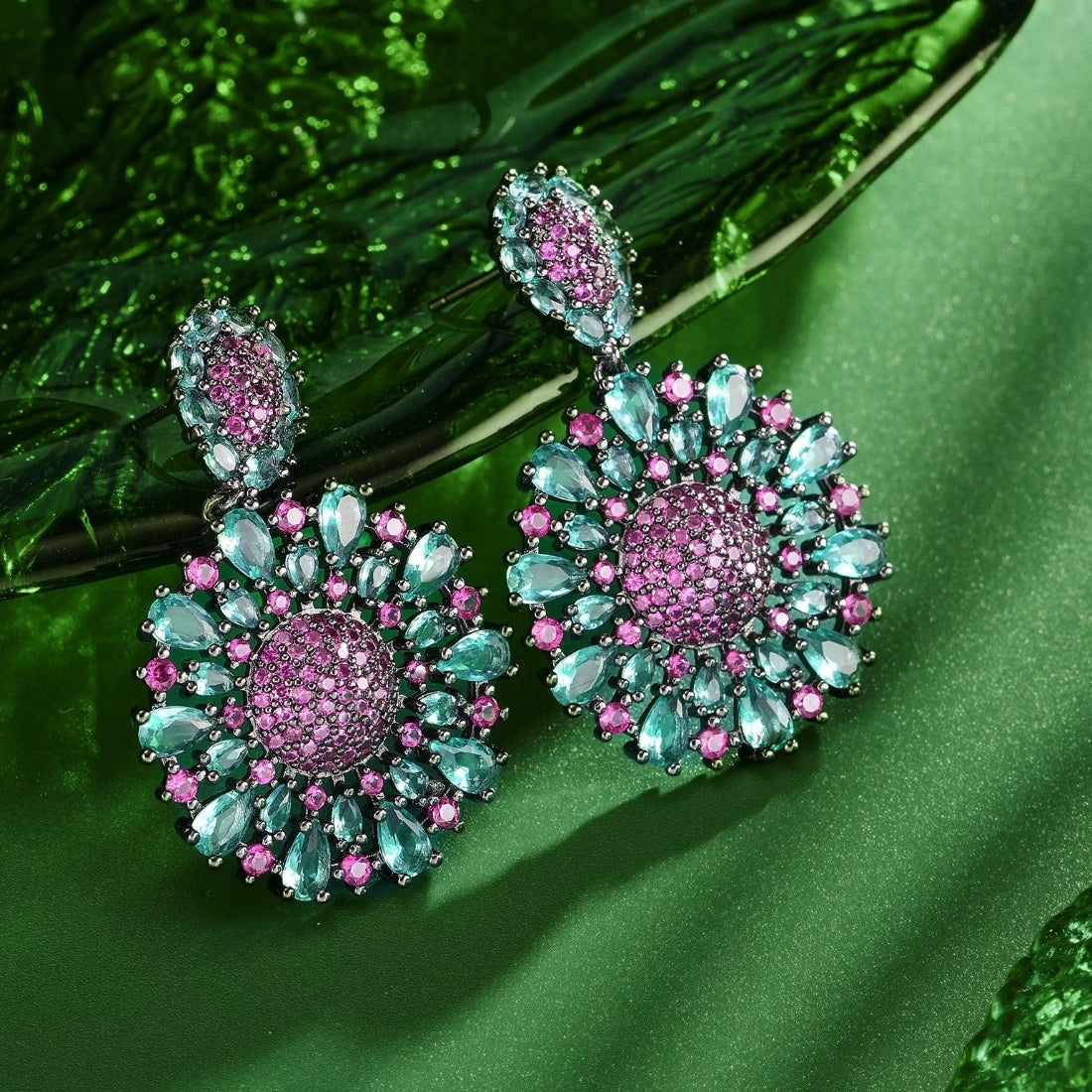 Luxury Vintage Elegance Retro Glam Drop Earrings
