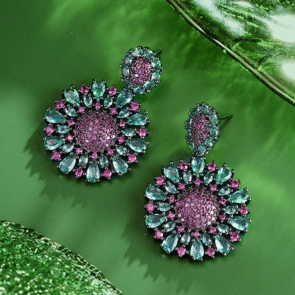 Luxury Vintage Elegance Retro Glam Drop Earrings