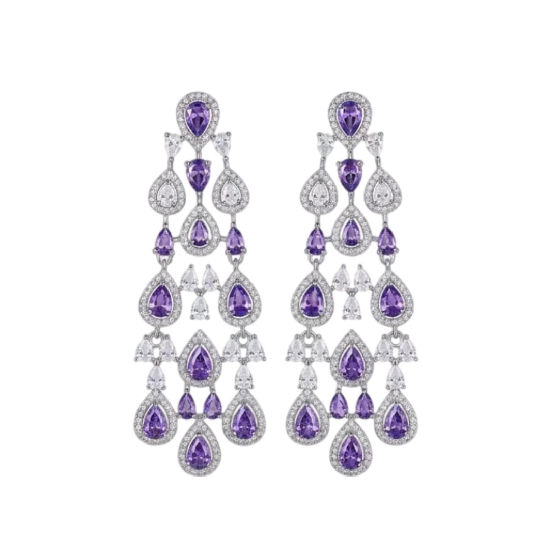 Teardrop Cascade Vintage Long Tassel Earring