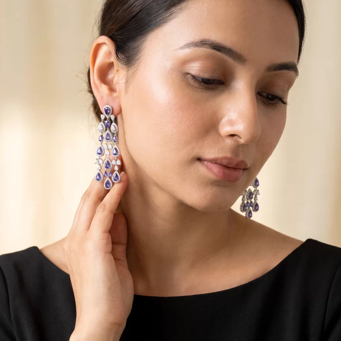 Teardrop Cascade Vintage Long Tassel Earring