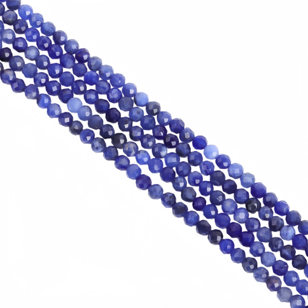 Natural blue aventurine micro faceted beads in 2mm 3mm 4mm, Ideal small spacer beads for delicate bracelets, layered necklaces, and DIY jewelry making