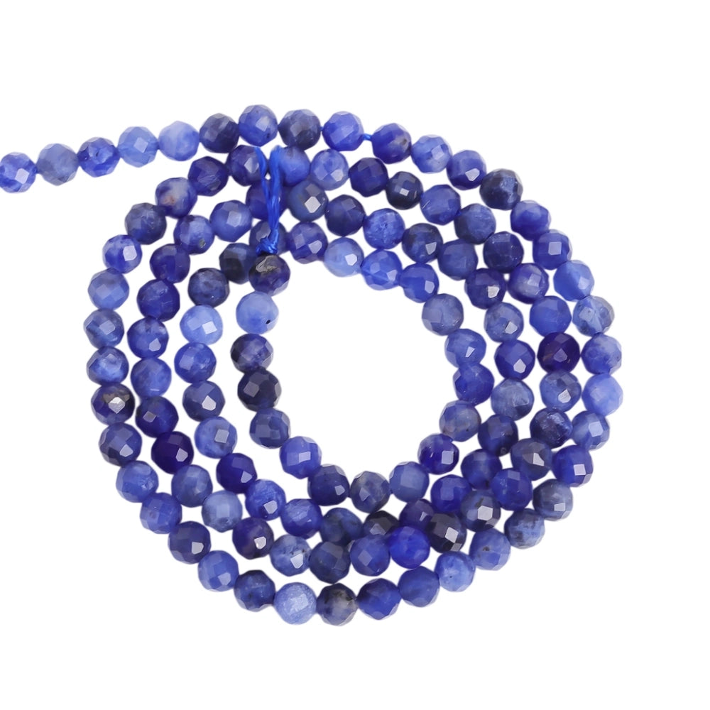 Natural blue aventurine micro faceted beads in 2mm 3mm 4mm, Ideal small spacer beads for delicate bracelets, layered necklaces, and DIY jewelry making