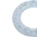 Natural light blue aquamarine micro faceted beads in 2mm, 3mm, 4mm. Icy blue stone spacer beads for delicate bracelets and DIY jewelry making