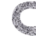 Natural tourmalinated quartz micro faceted beads in 2mm, 3mm, 4mm. Black rutilated quartz stone spacer beads for delicate bracelets and DIY jewelry making