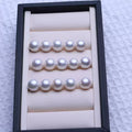 Natural white Edison freshwater pearls, available in 8-9mm, 9-10mm, 10-11mm, and 11-12mm. Full-drilled loose beads for DIY jewelry making